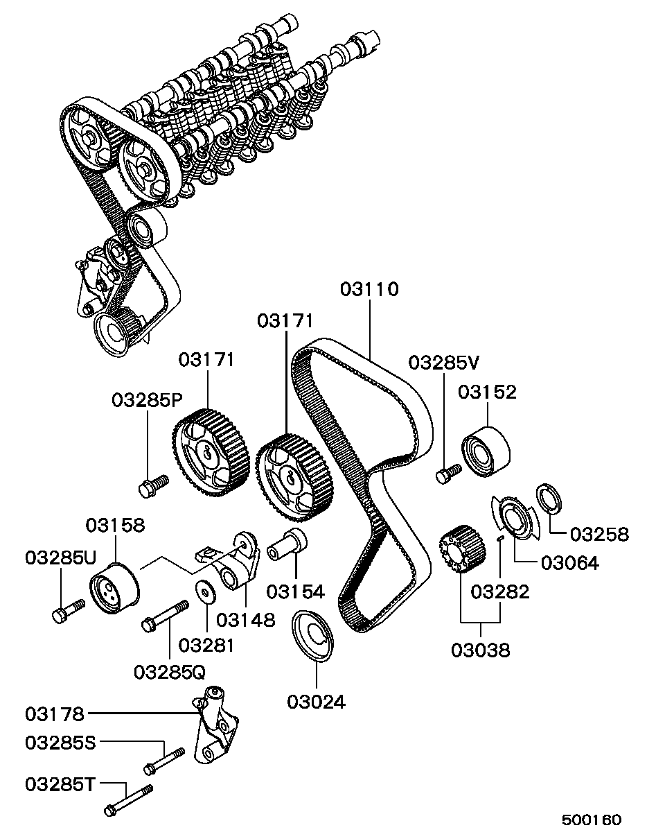 Subaru MD169592 - Rullo tenditore, Cinghia dentata www.autoricambit.com