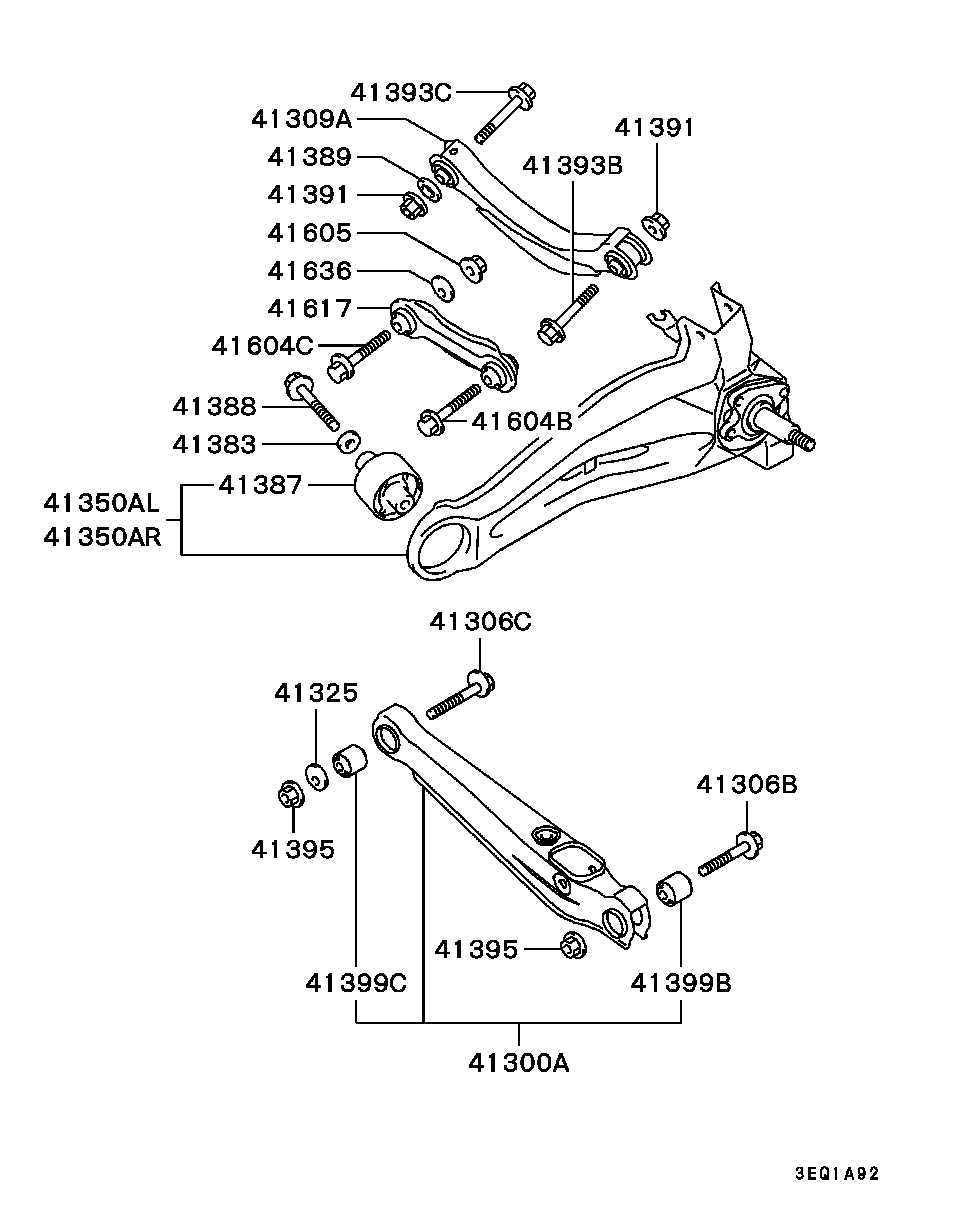 Mitsubishi 4113A041 - Sospensione a ruote indipendenti www.autoricambit.com