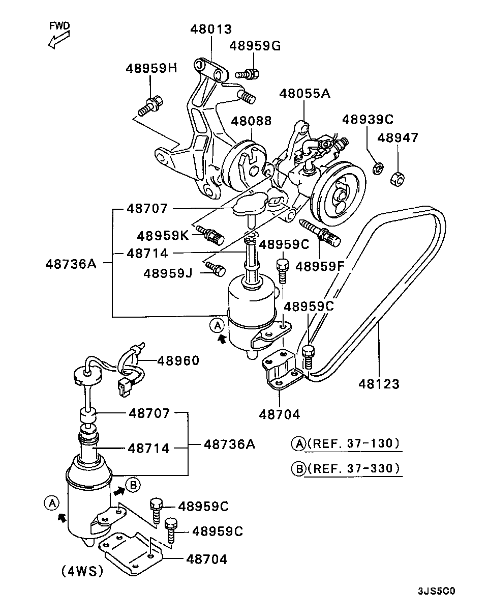 Mitsubishi MD172376 - Cinghia Poly-V www.autoricambit.com