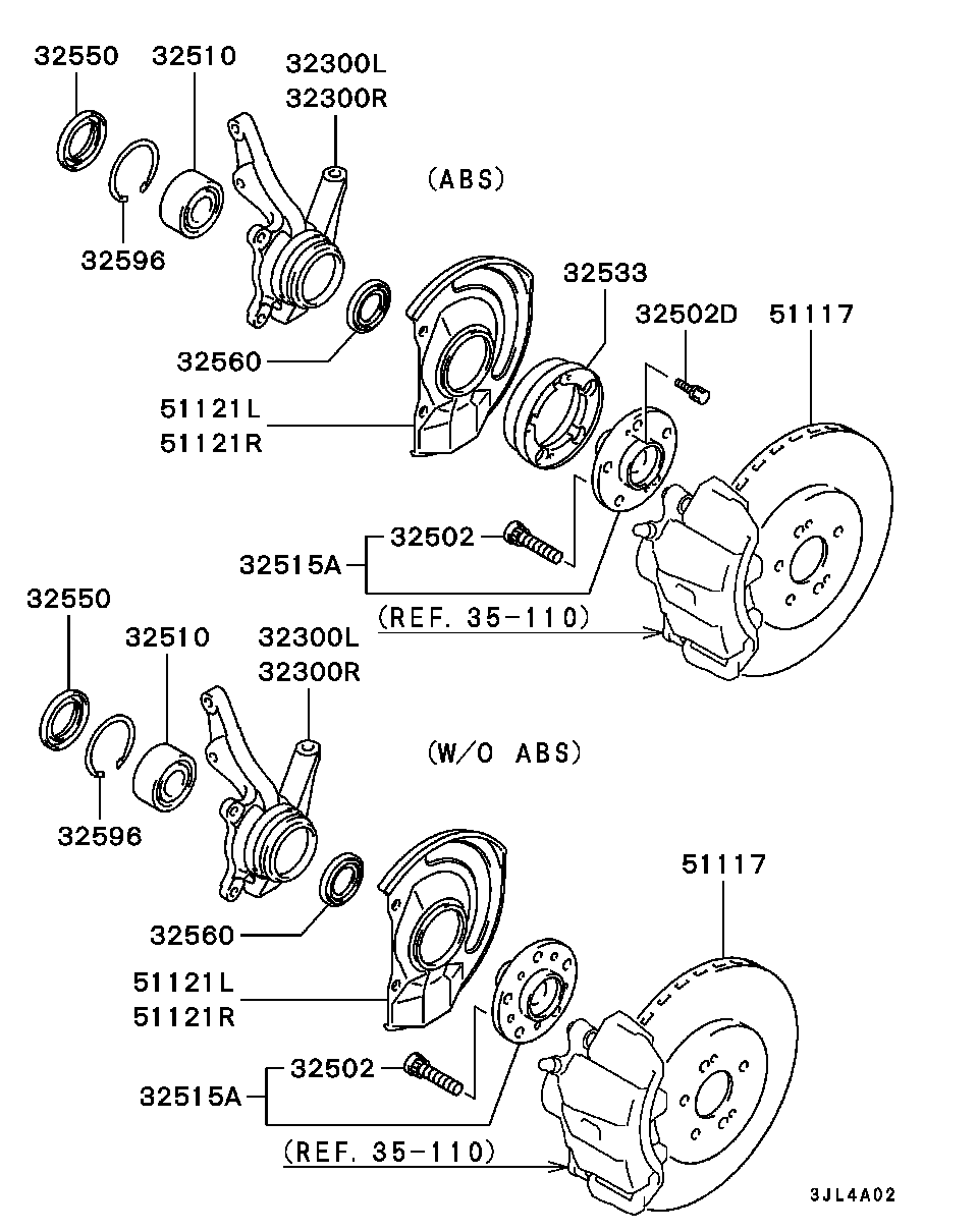 Mitsubishi MB63 3430 - Kit cuscinetto ruota www.autoricambit.com