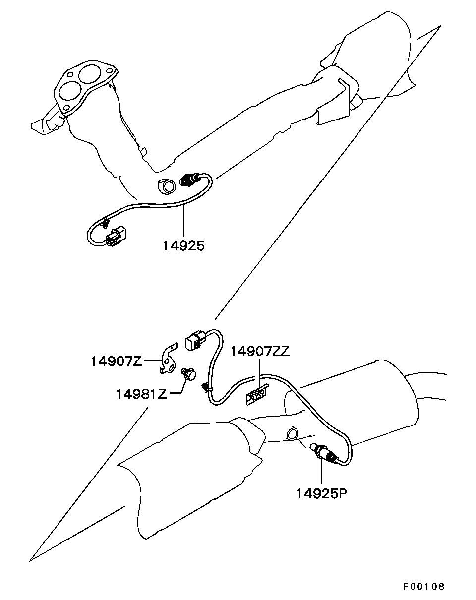 Mitsubishi MR507849 - Sonda lambda www.autoricambit.com