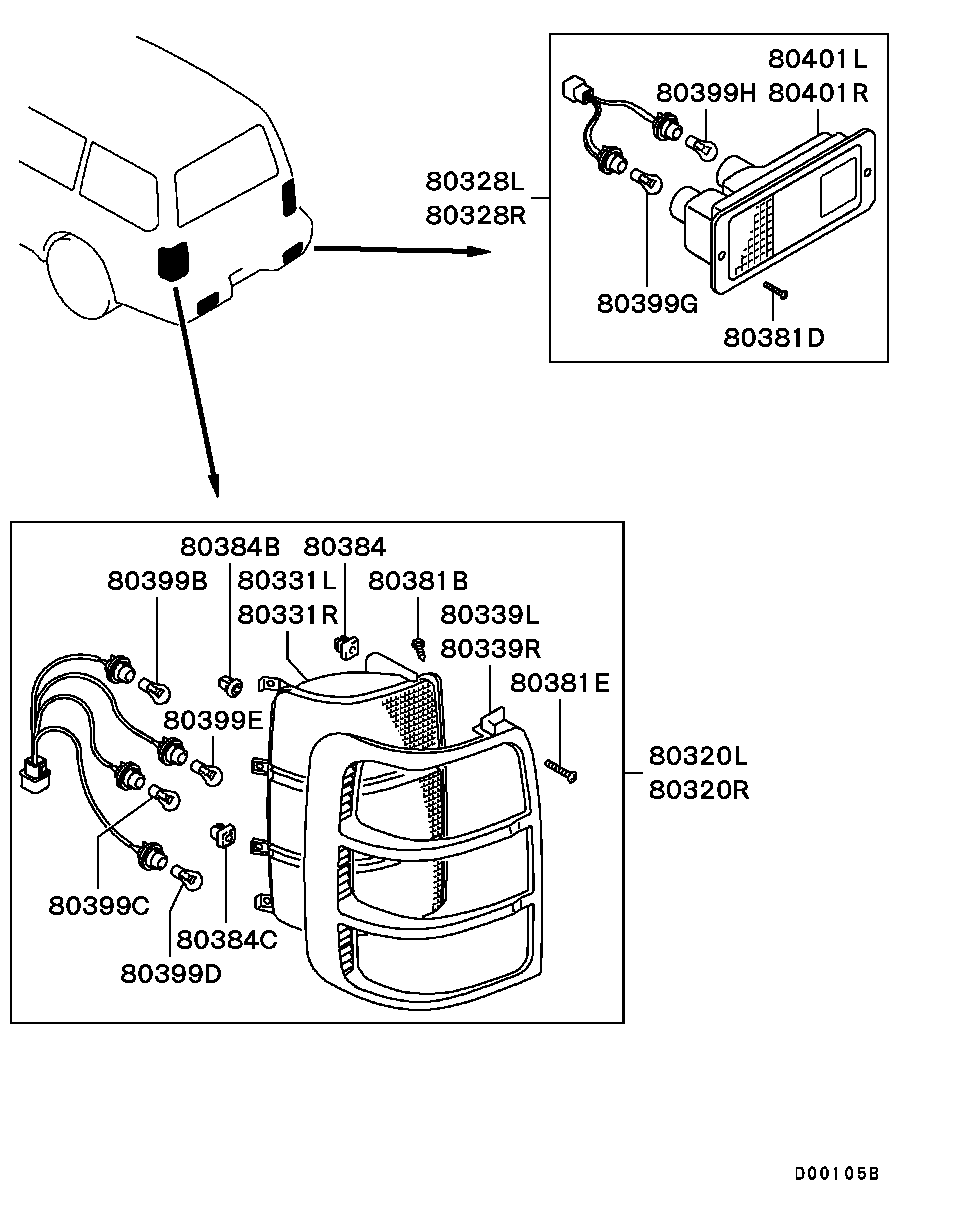 Mitsubishi MS 820044 - Lampadina www.autoricambit.com