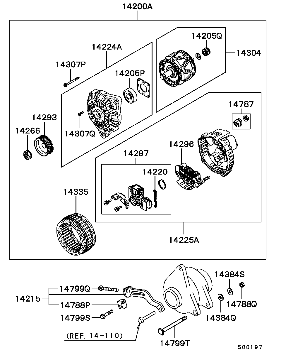 Mitsubishi MD 325696 - Alternatore www.autoricambit.com