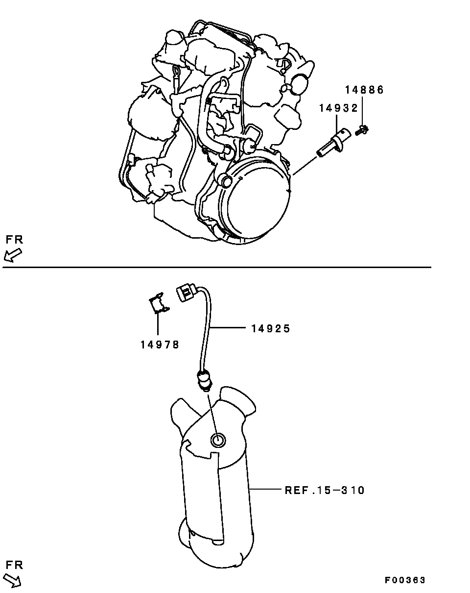 Mitsubishi 1588A001 - Sonda lambda www.autoricambit.com