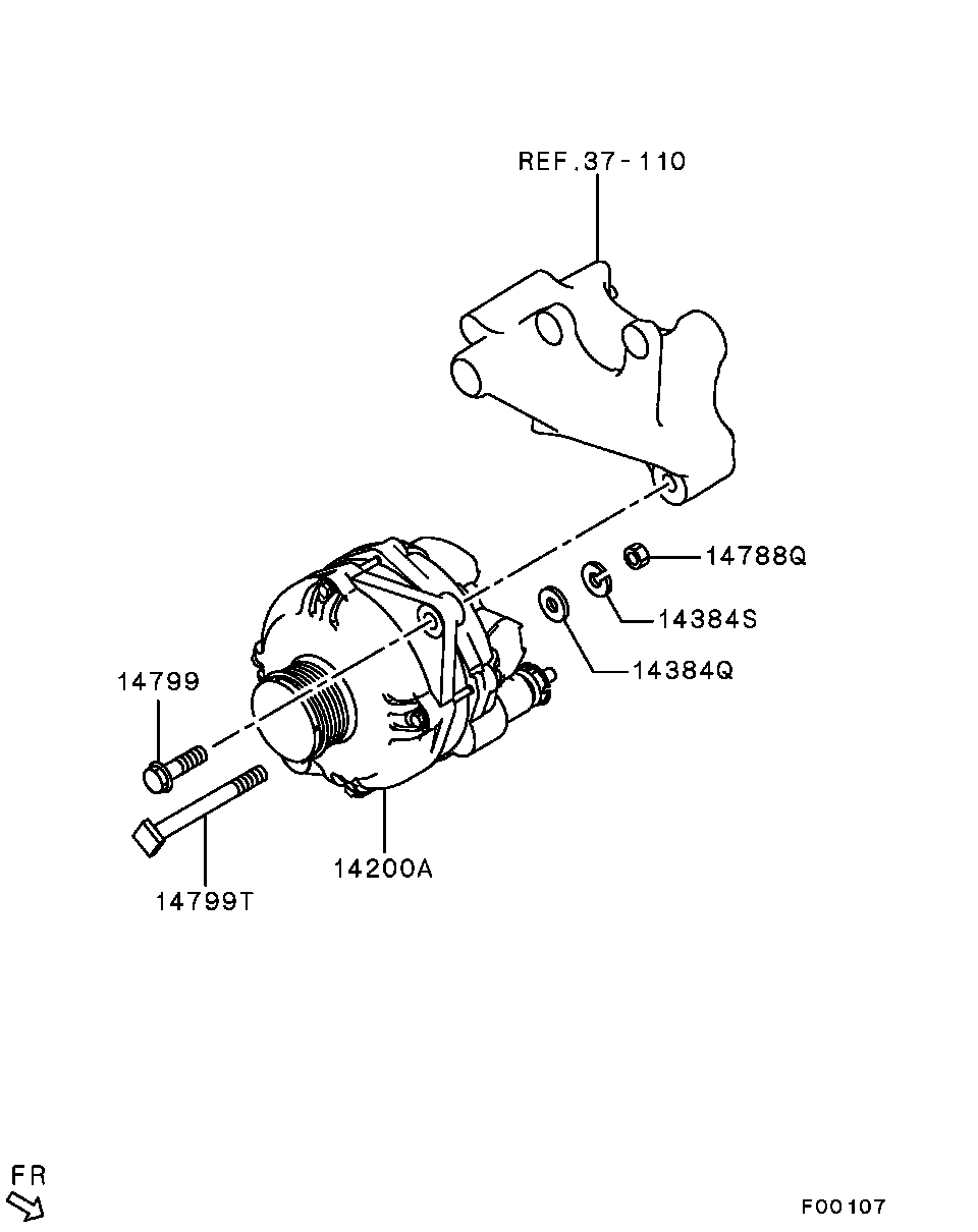 Mitsubishi 1800A053 - Alternatore www.autoricambit.com