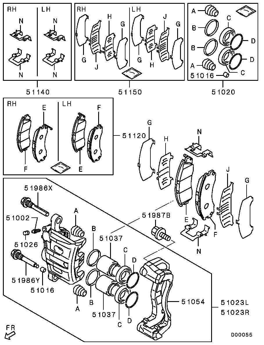 Mitsubishi MB618228 - Perno di guida, Pinza freno www.autoricambit.com