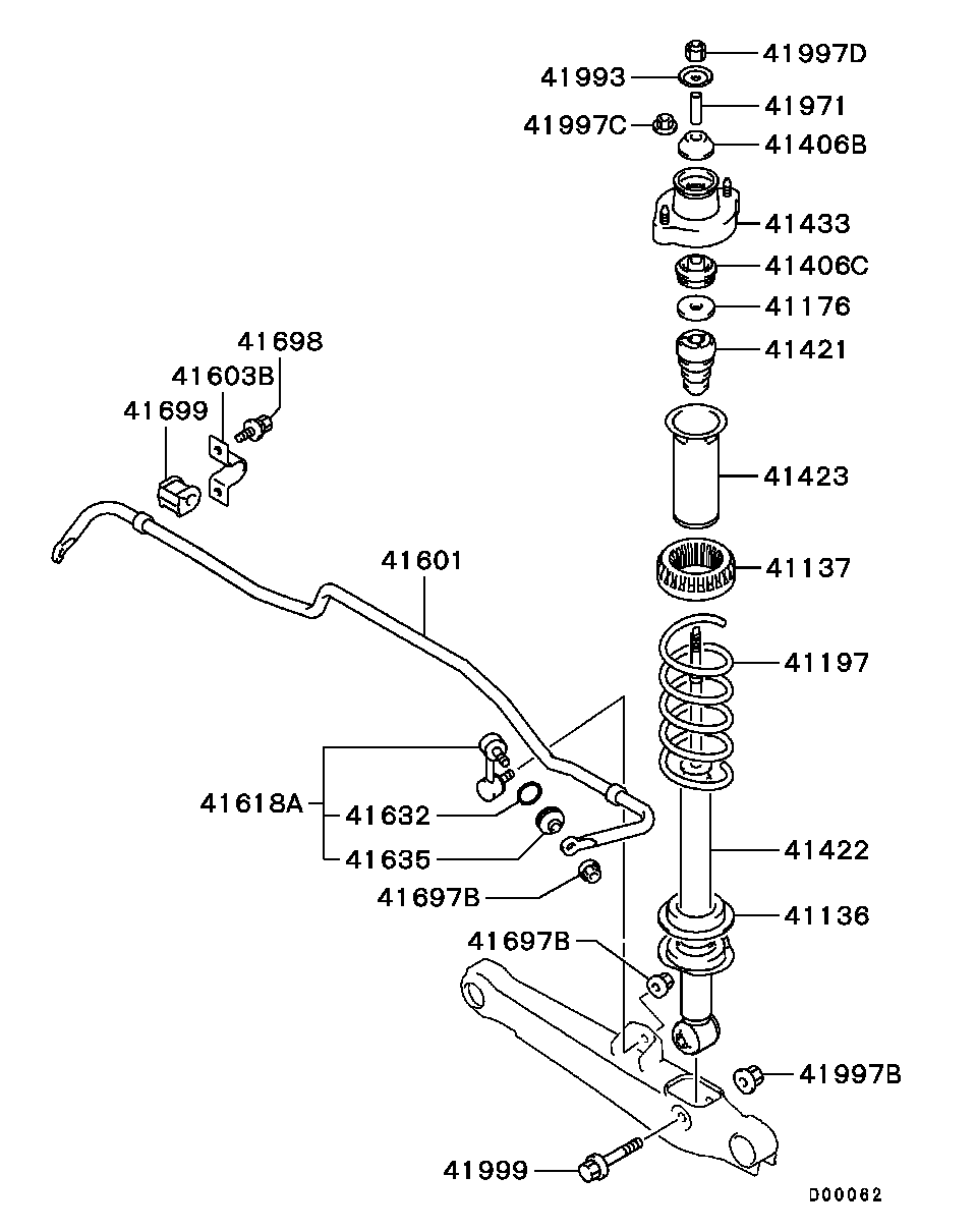 Mitsubishi MB856479 - Kit parapolvere, Ammortizzatore www.autoricambit.com