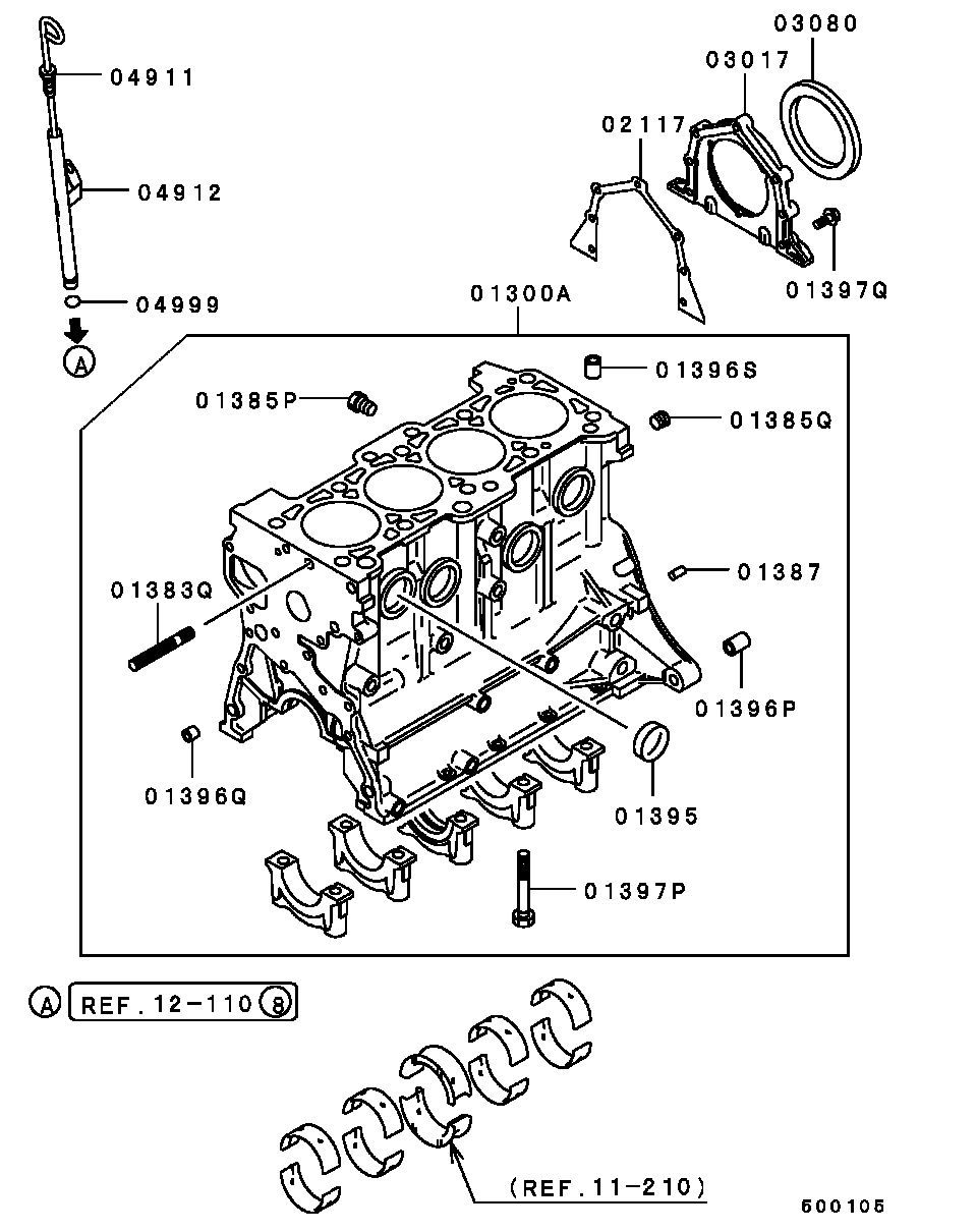 Mitsubishi MD016549 - Paraolio, Albero a gomiti www.autoricambit.com