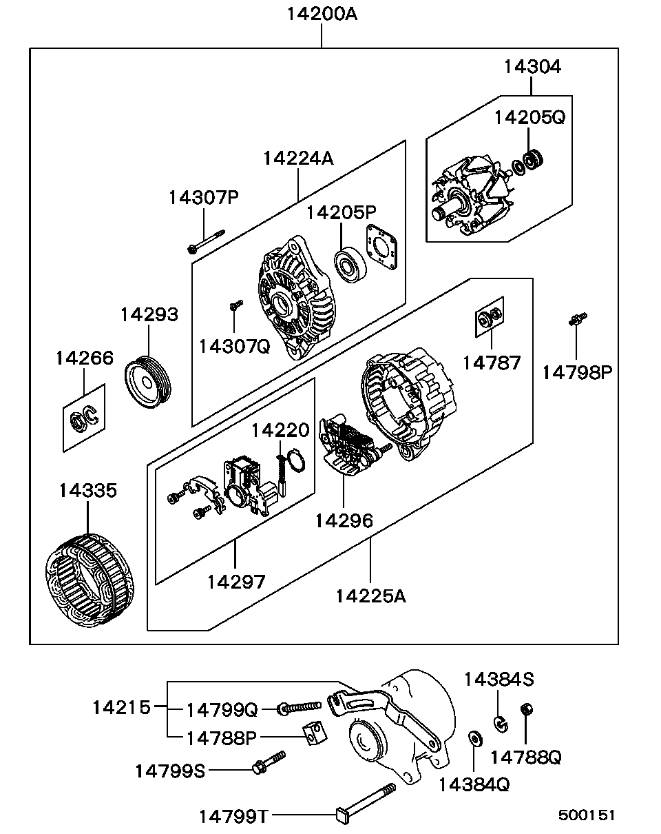 Mitsubishi MD 309333 - Alternatore www.autoricambit.com