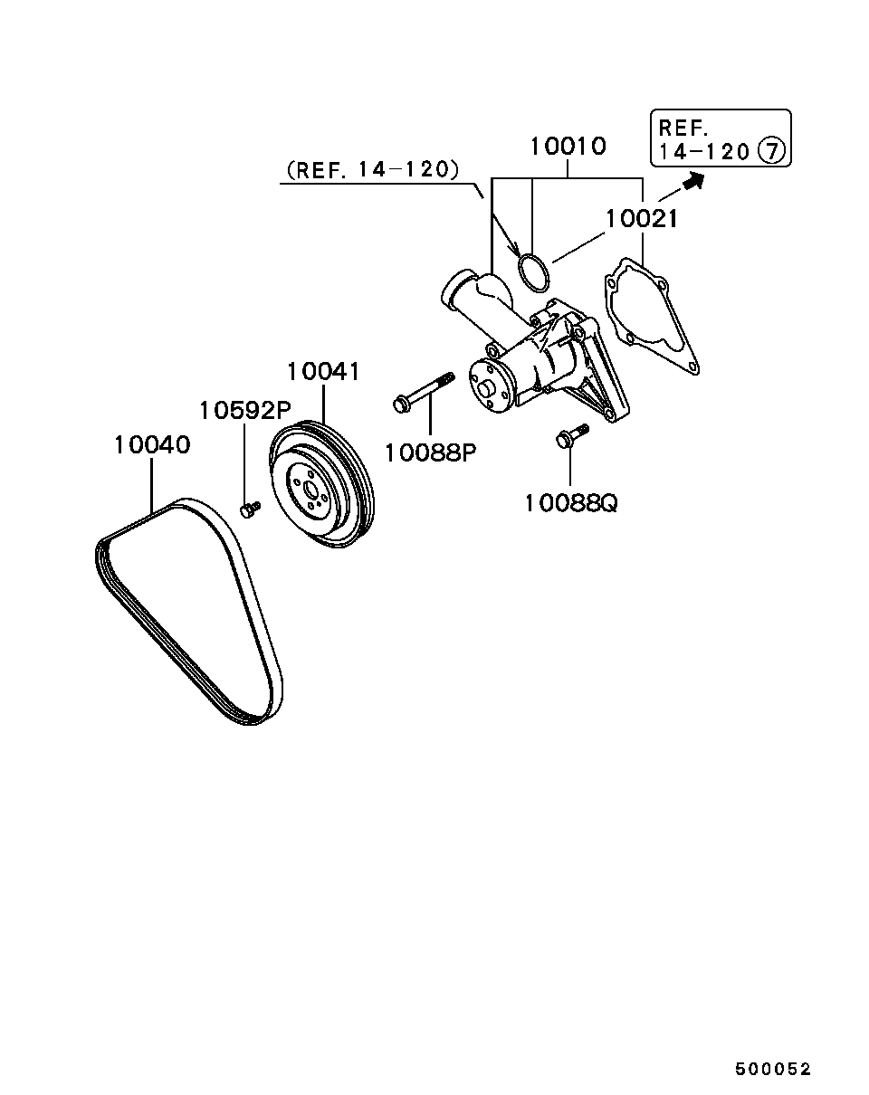 Honda MD117356 - Cinghia Poly-V www.autoricambit.com