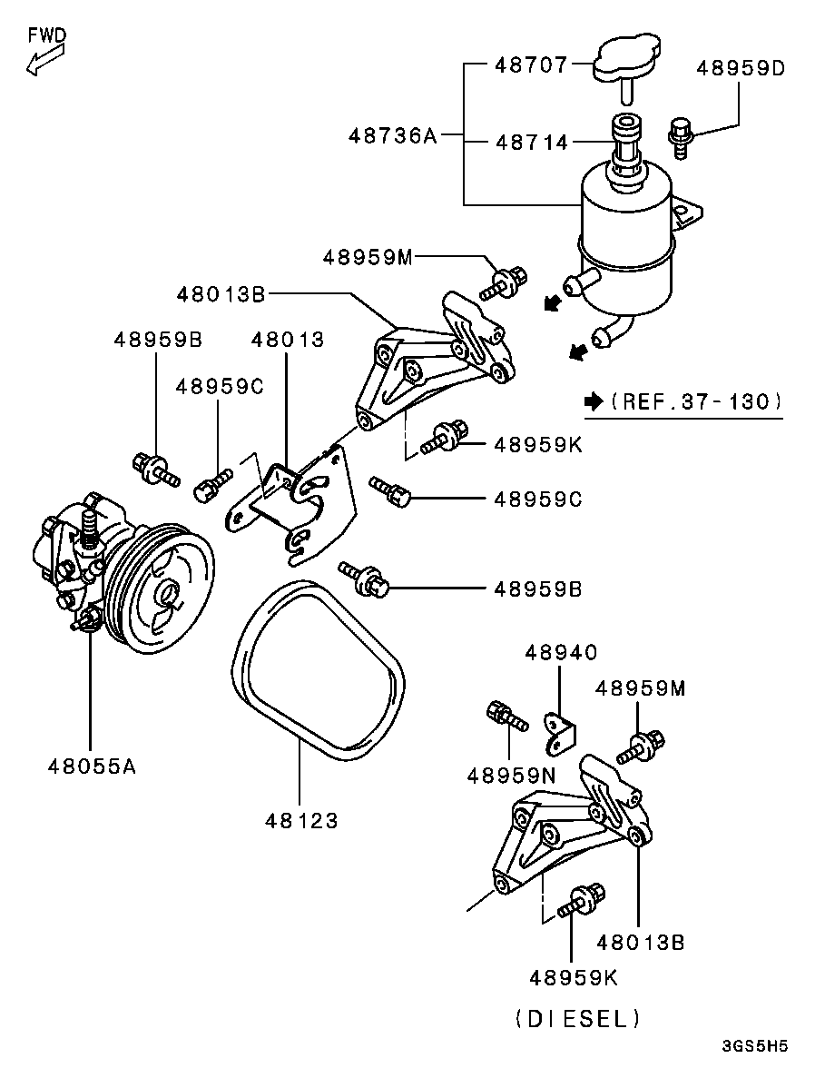 Suzuki MD186111 - Cinghia Poly-V www.autoricambit.com