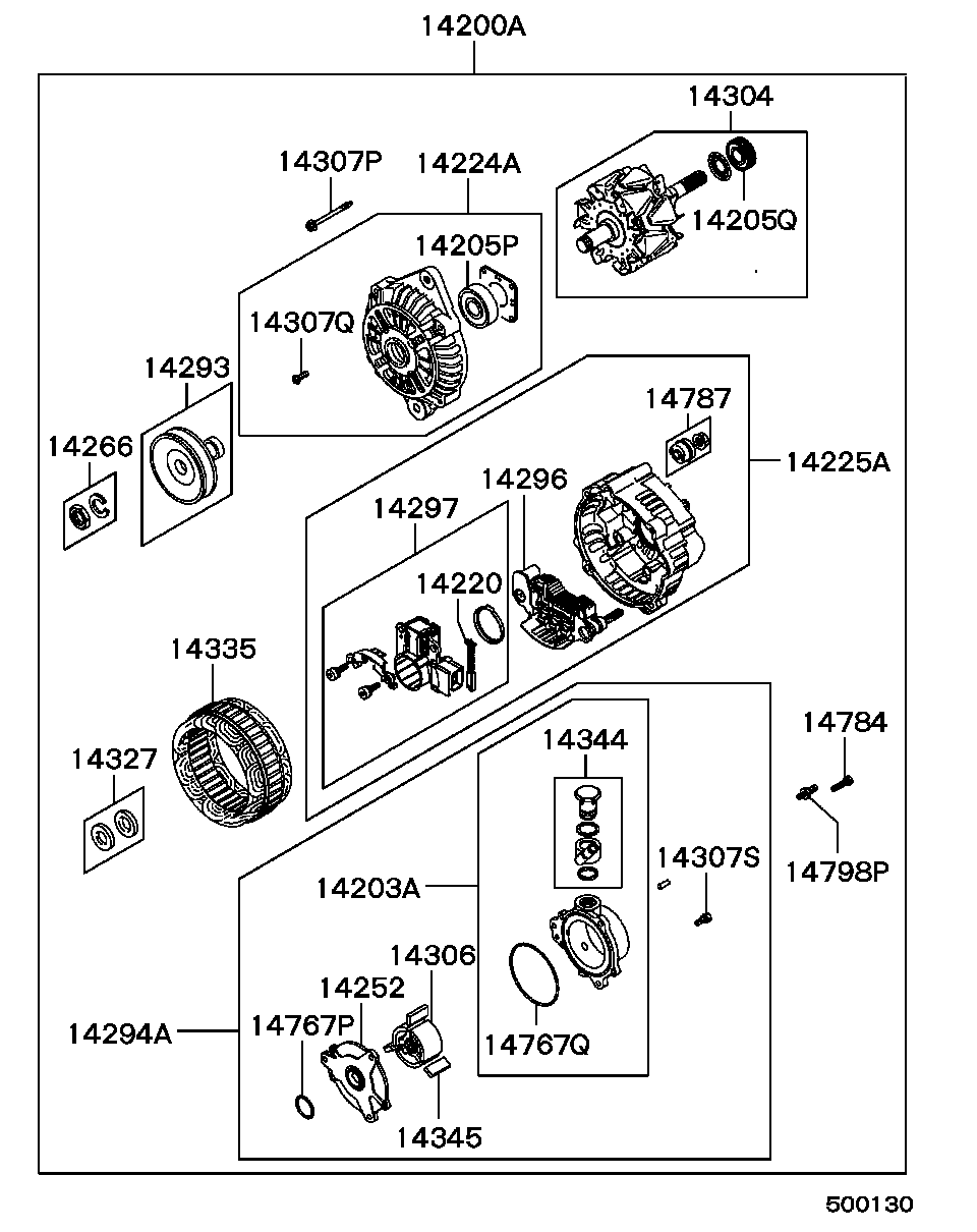 Mitsubishi MD 309843 - Alternatore www.autoricambit.com