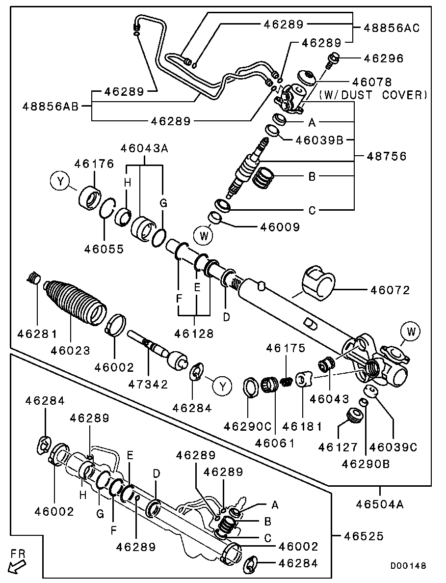 Mitsubishi 4410-A180 - Kit soffietto, Sterzo www.autoricambit.com