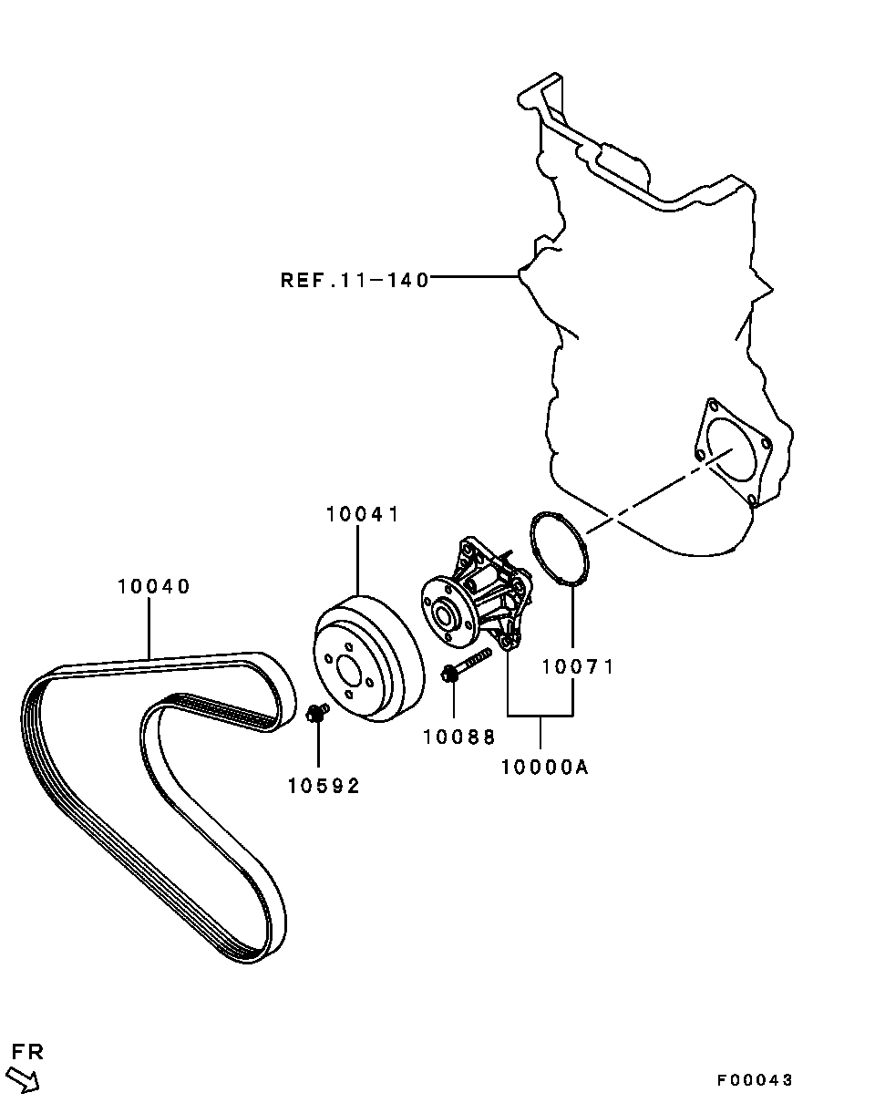 Mitsubishi MN176569 - Cinghia Poly-V www.autoricambit.com