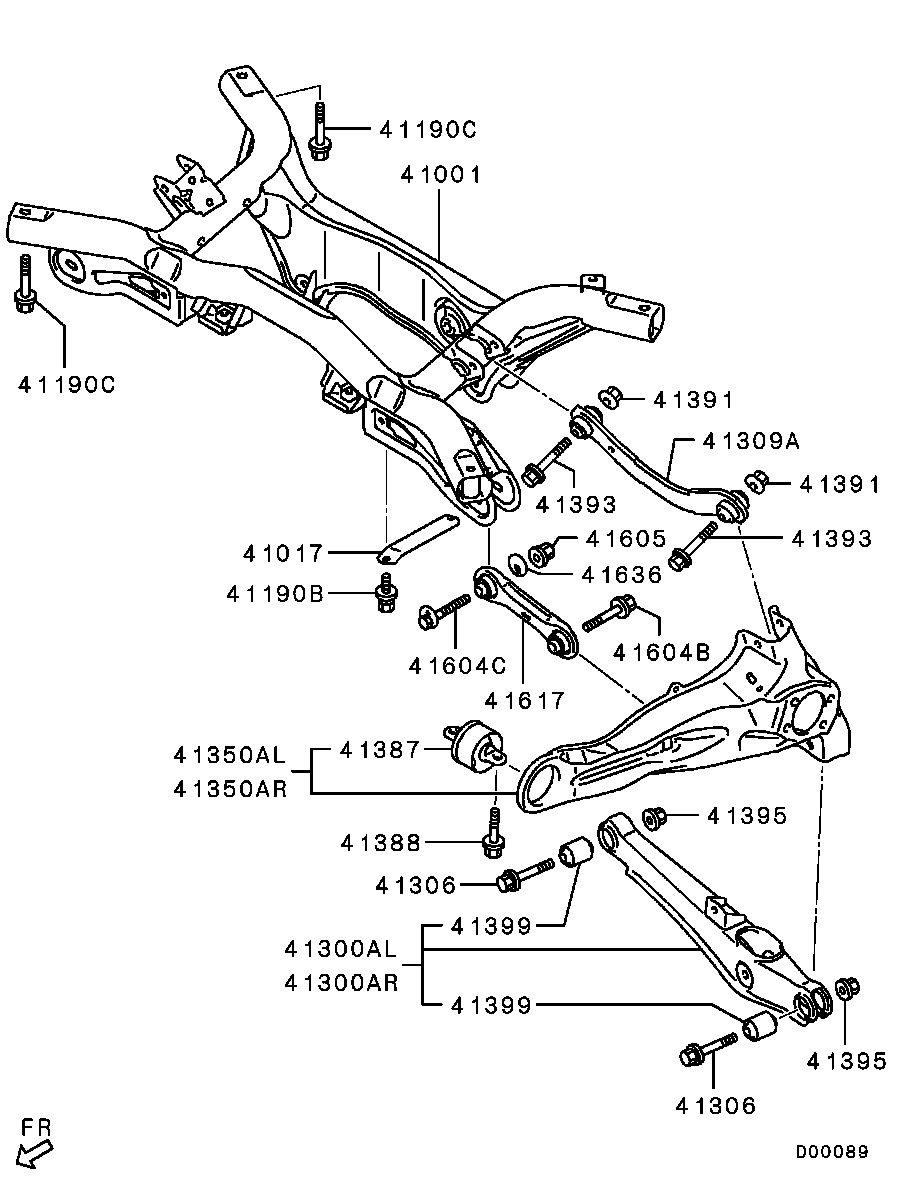 Mitsubishi 4110A012 - Sospensione a ruote indipendenti www.autoricambit.com