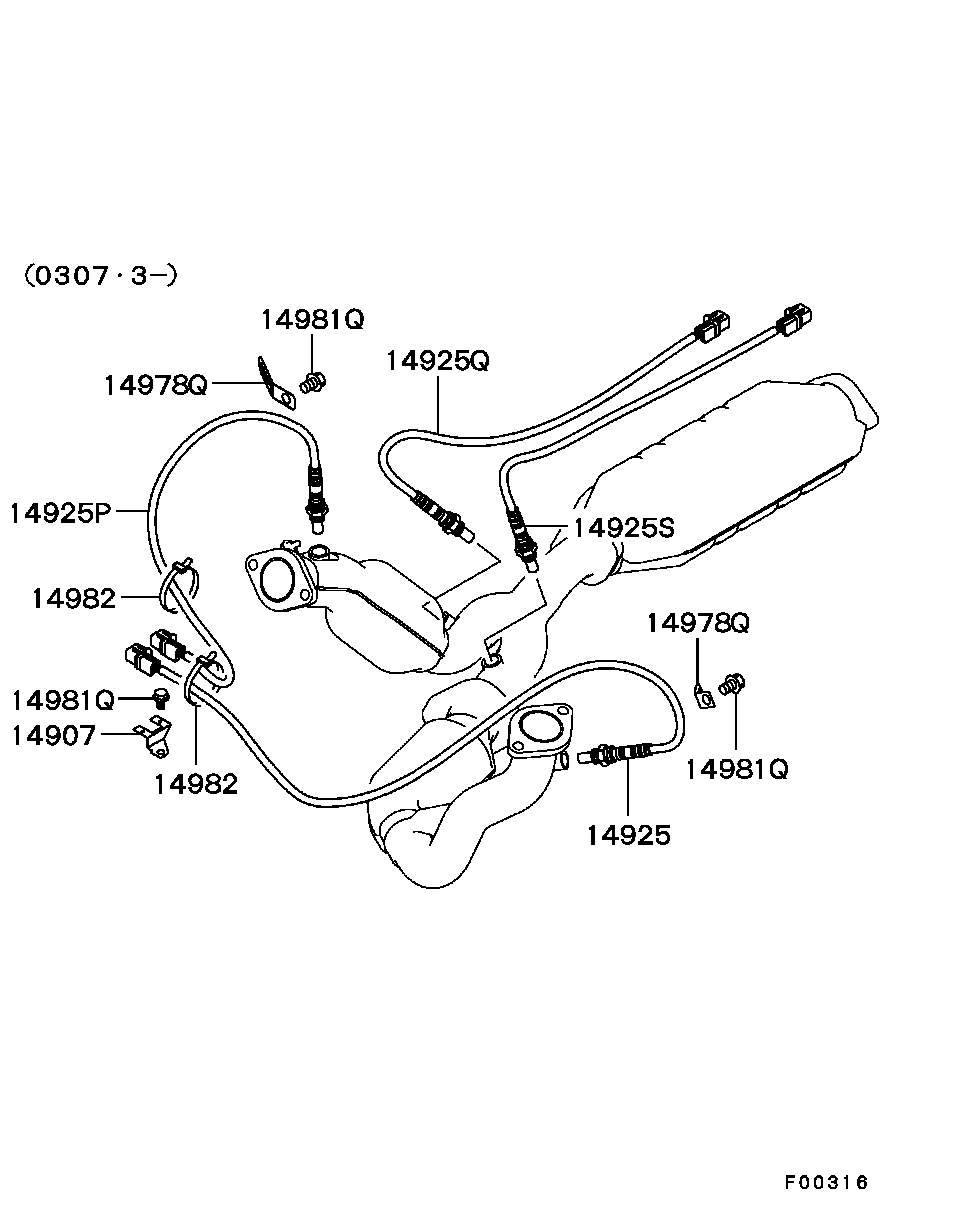 Mitsubishi MR507381 - Sonda lambda www.autoricambit.com