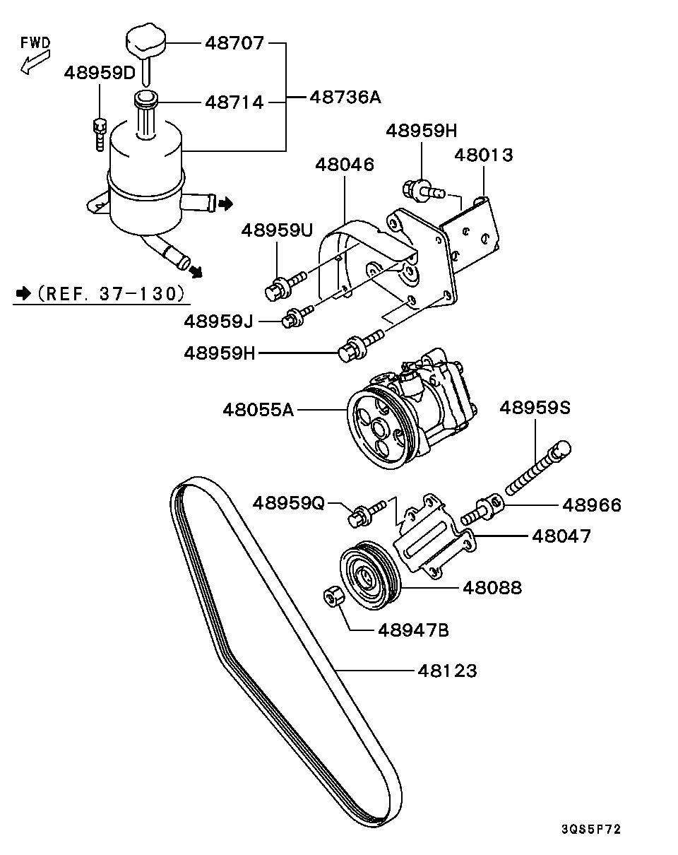 Mitsubishi MN155726 - Cinghia Poly-V www.autoricambit.com