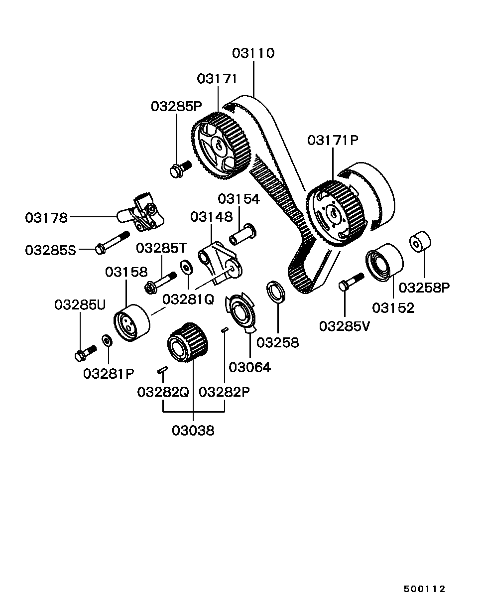 Mitsubishi MD30 7487 - Cinghia dentata www.autoricambit.com