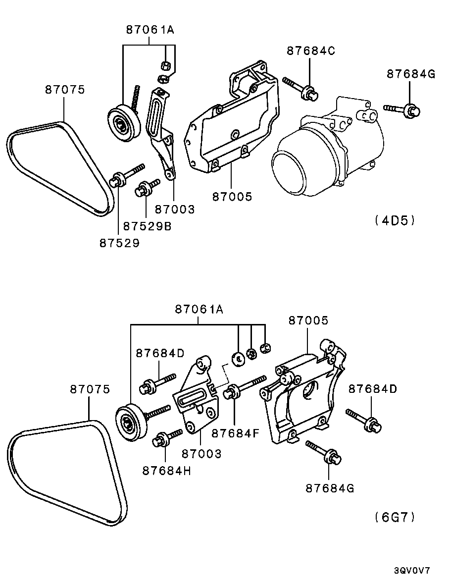 Mitsubishi MB609125 - Galoppino/Guidacinghia, Cinghia Poly-V www.autoricambit.com