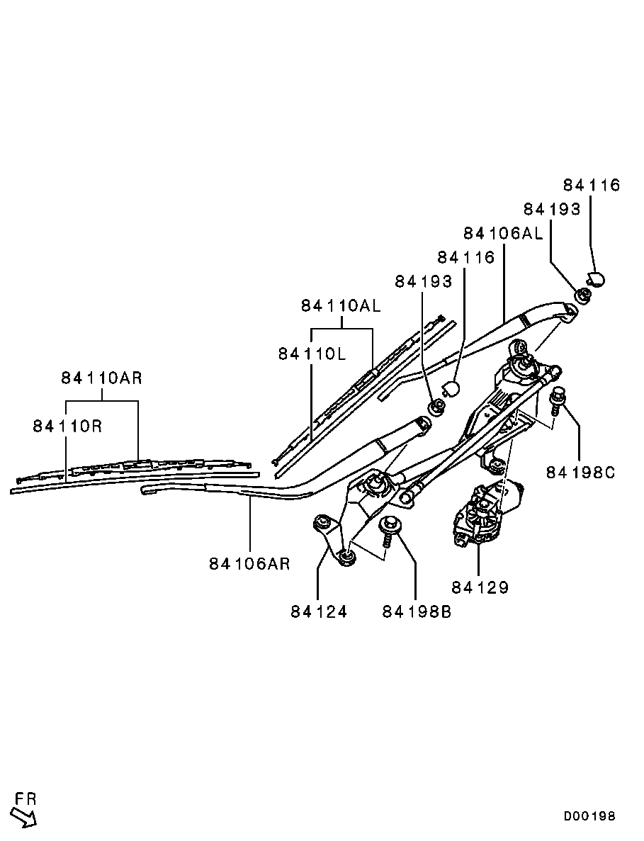 Mitsubishi 8250A218 - Spazzola tergi www.autoricambit.com