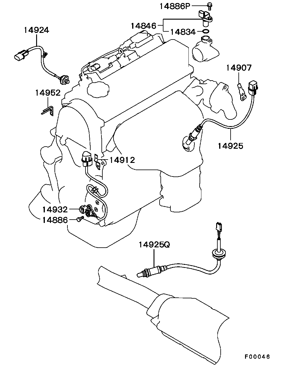 Mitsubishi 1588A021 - Sonda lambda www.autoricambit.com