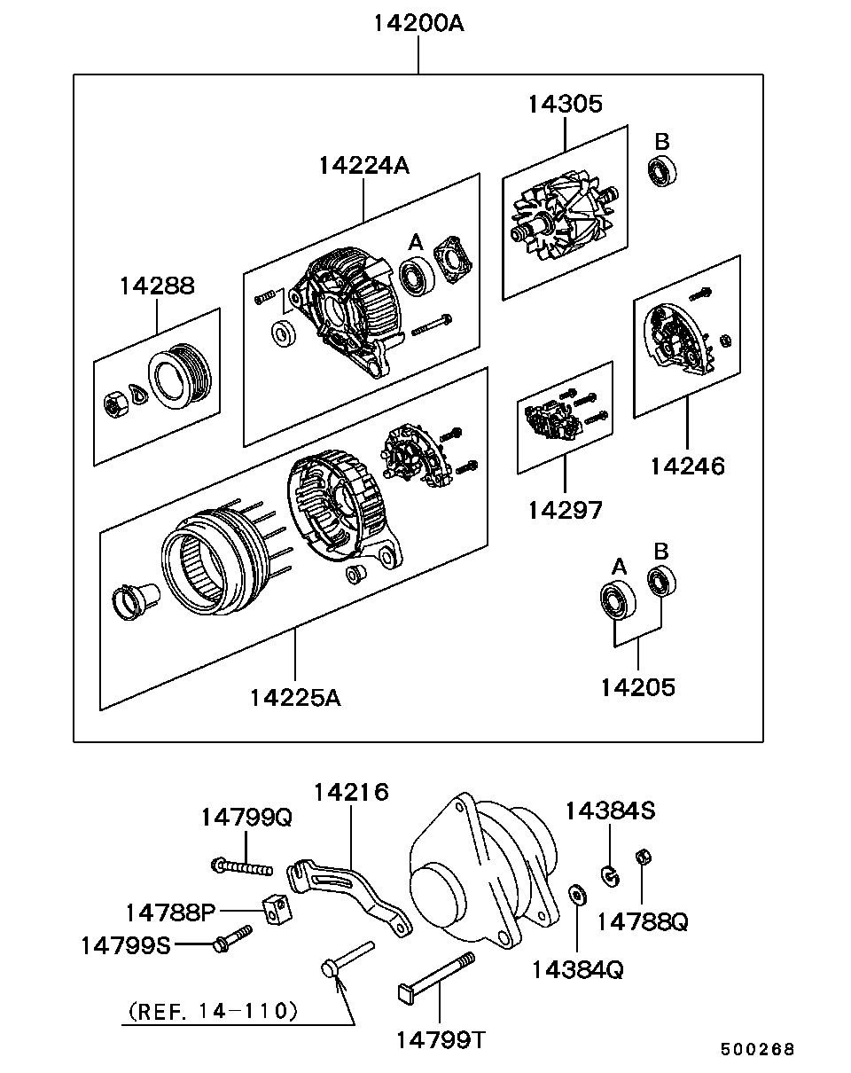 Mitsubishi MD 357744 - Alternatore www.autoricambit.com