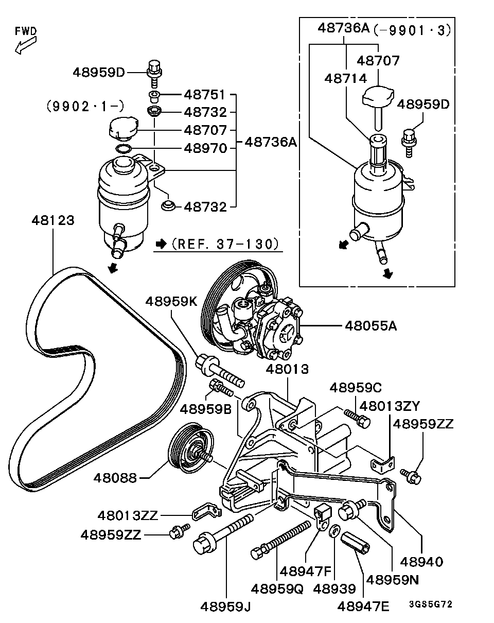 Mitsubishi MD326782 - Cinghia Poly-V www.autoricambit.com