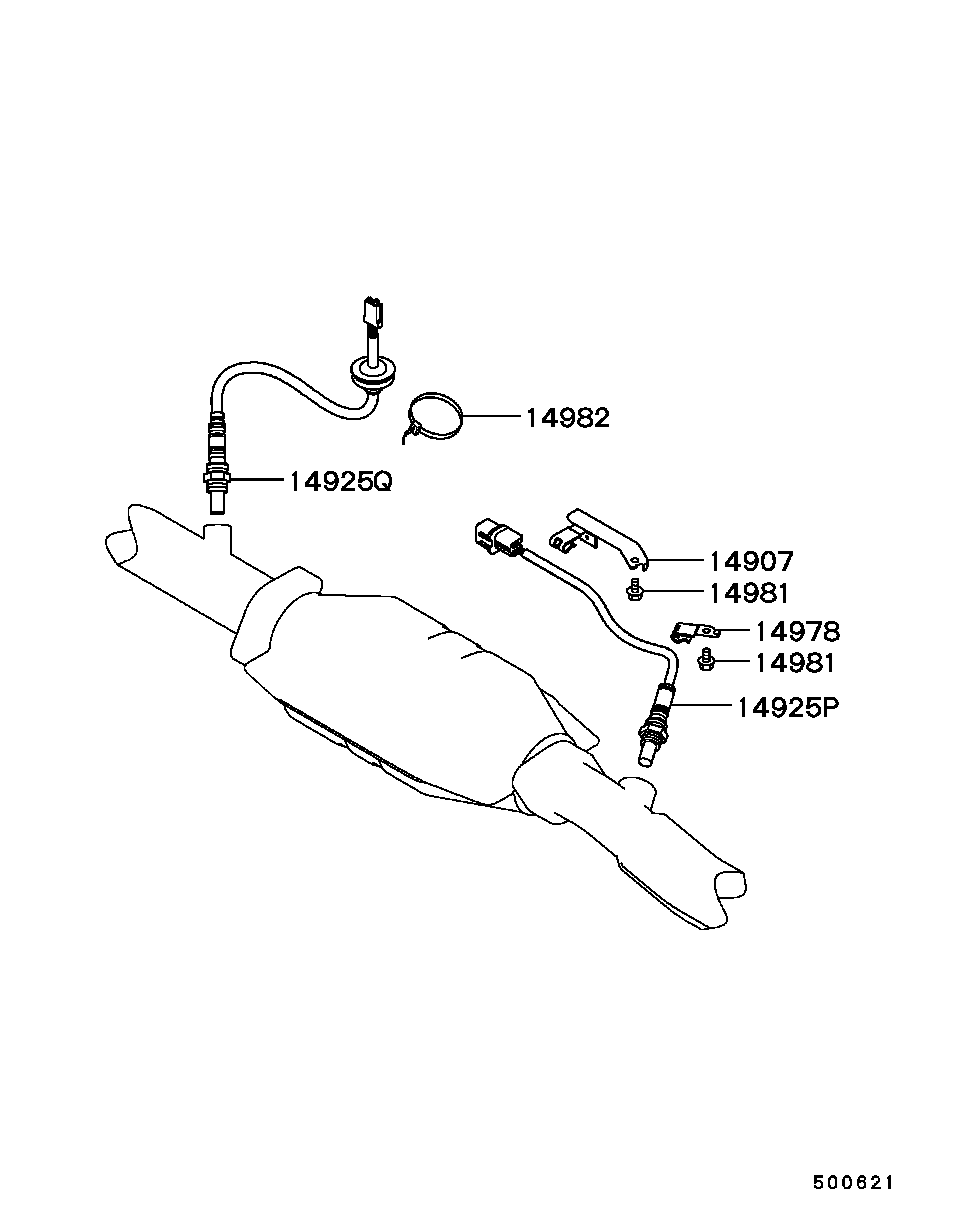 Mitsubishi MD348460 - Sonda lambda www.autoricambit.com