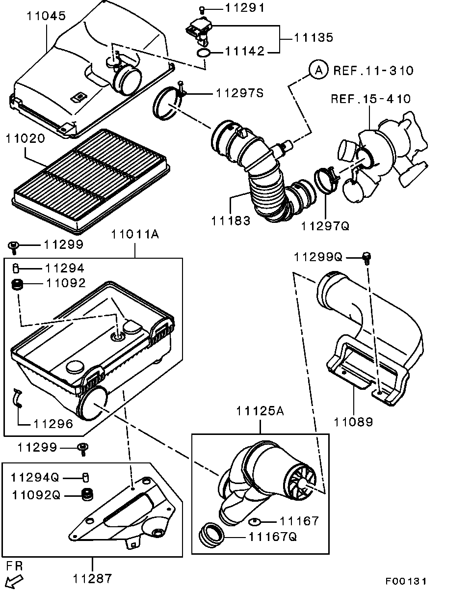 Mitsubishi 1525A016 - Debimetro www.autoricambit.com