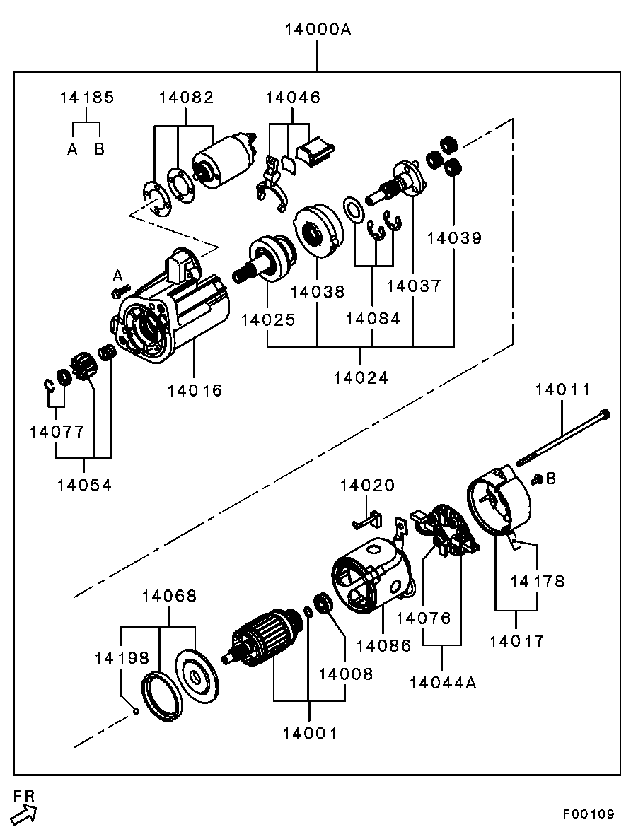 Mitsubishi MD619996 - SWITCH KIT,STARTER MAGNETIC www.autoricambit.com