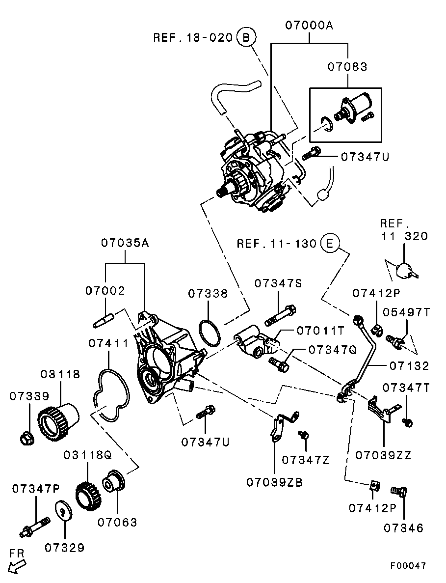 Mitsubishi 1460A059 - Pompa di iniezione ad alta pressione www.autoricambit.com