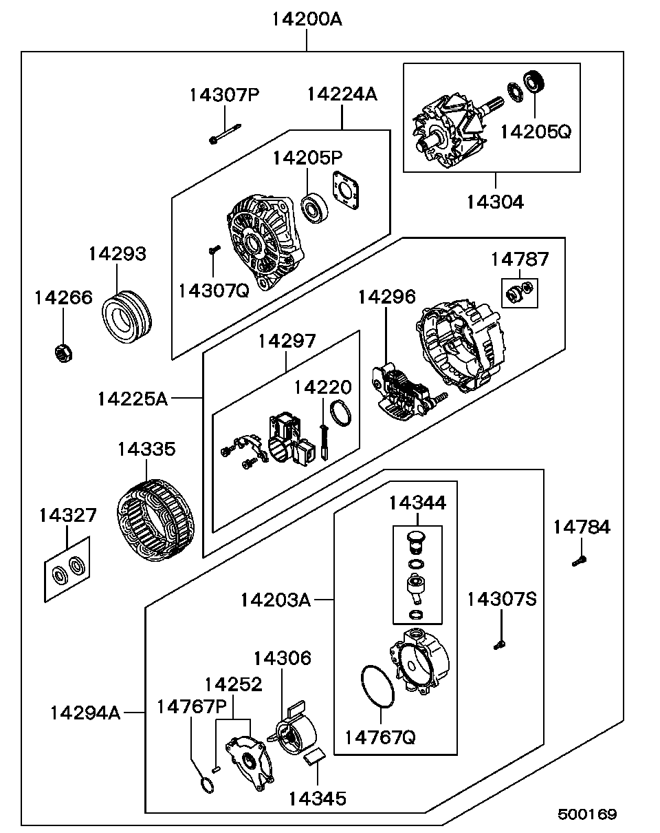 Mitsubishi MD 332546 - Alternatore www.autoricambit.com