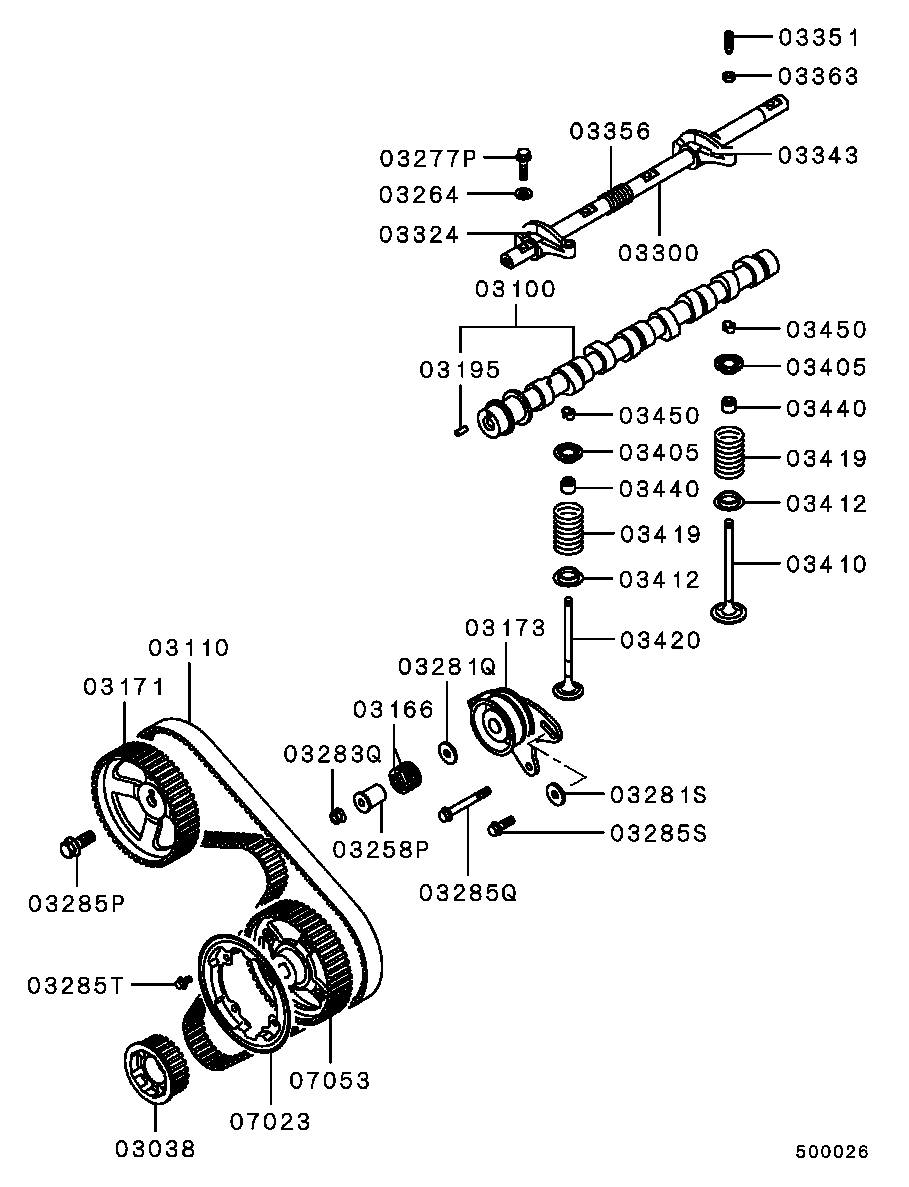 Mitsubishi MD300470 - Cinghia dentata www.autoricambit.com