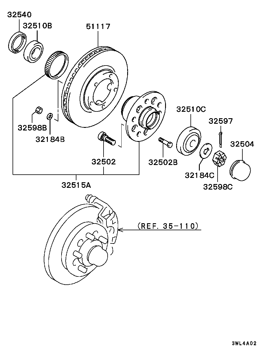 Mitsubishi MB633086 - Kit cuscinetto ruota www.autoricambit.com