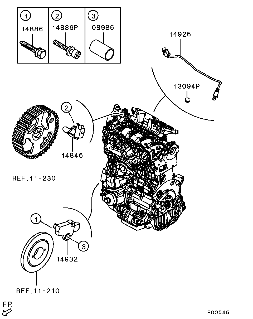 Mitsubishi MN982270 - Generatore di impulsi, Albero a gomiti www.autoricambit.com