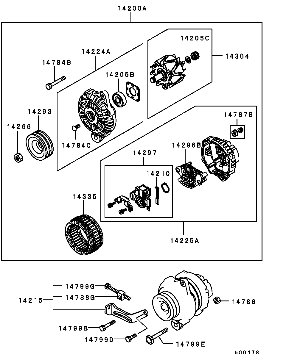 Mitsubishi ME 203546 - Alternatore www.autoricambit.com