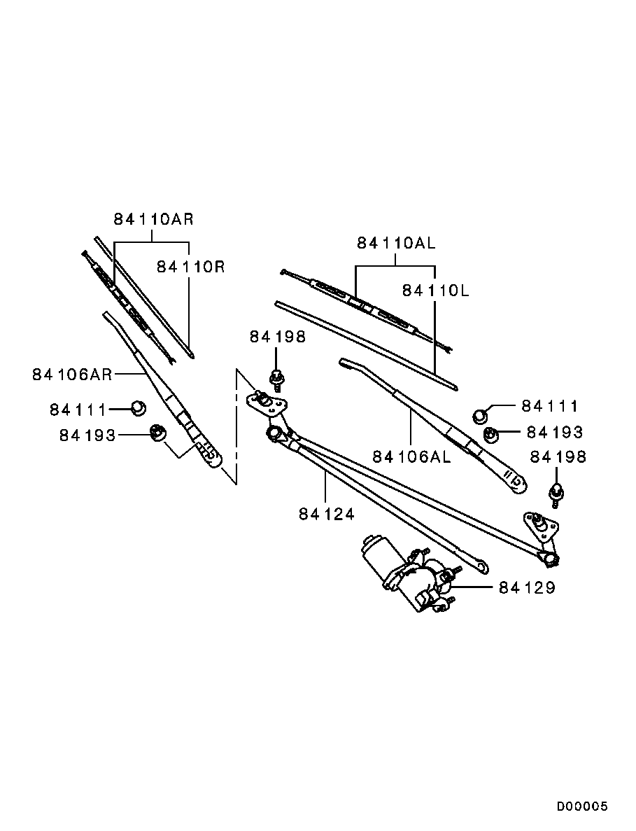 Mitsubishi MR522387 - Spazzola tergi www.autoricambit.com