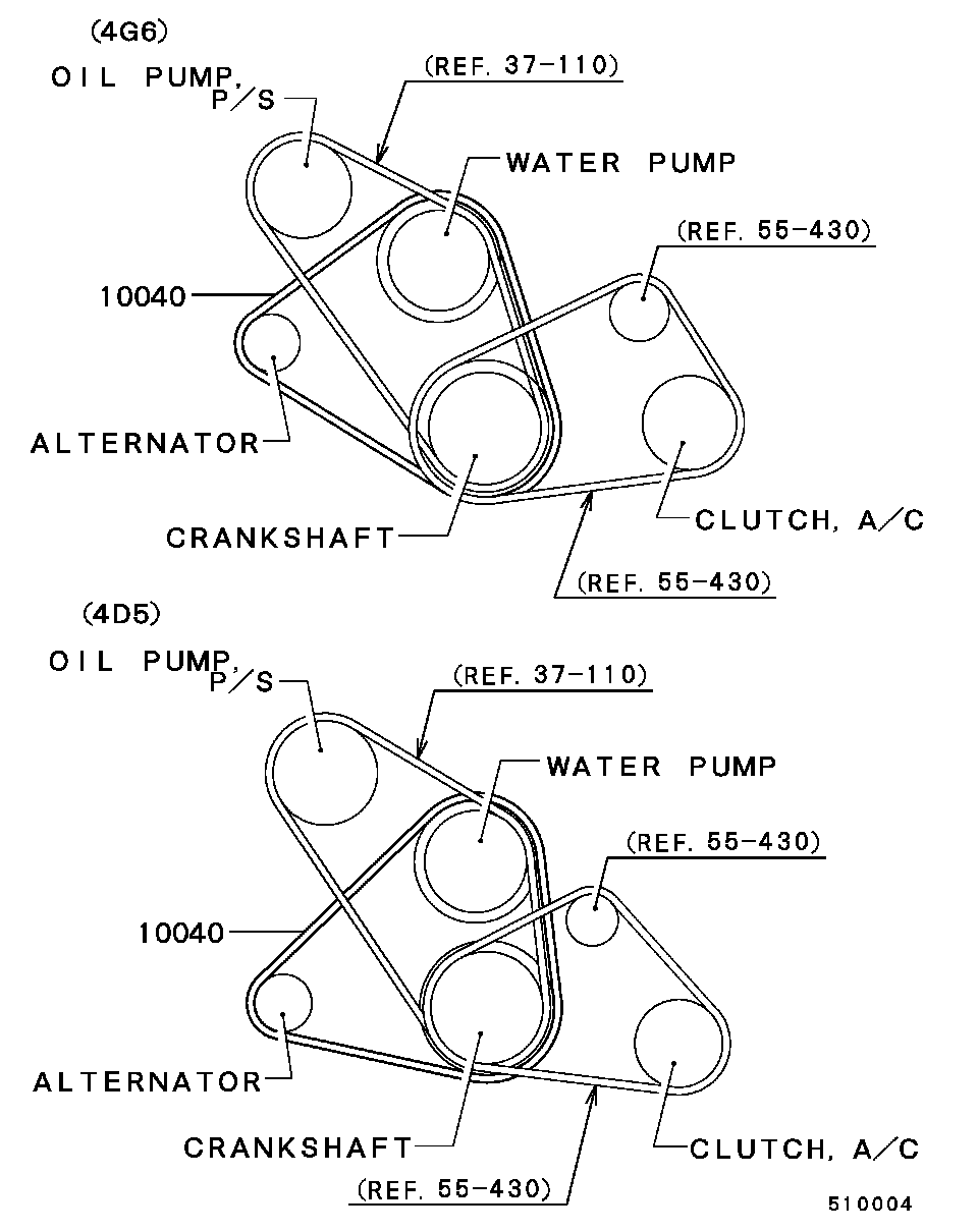 Mitsubishi MD303972 - Cinghia trapezoidale www.autoricambit.com