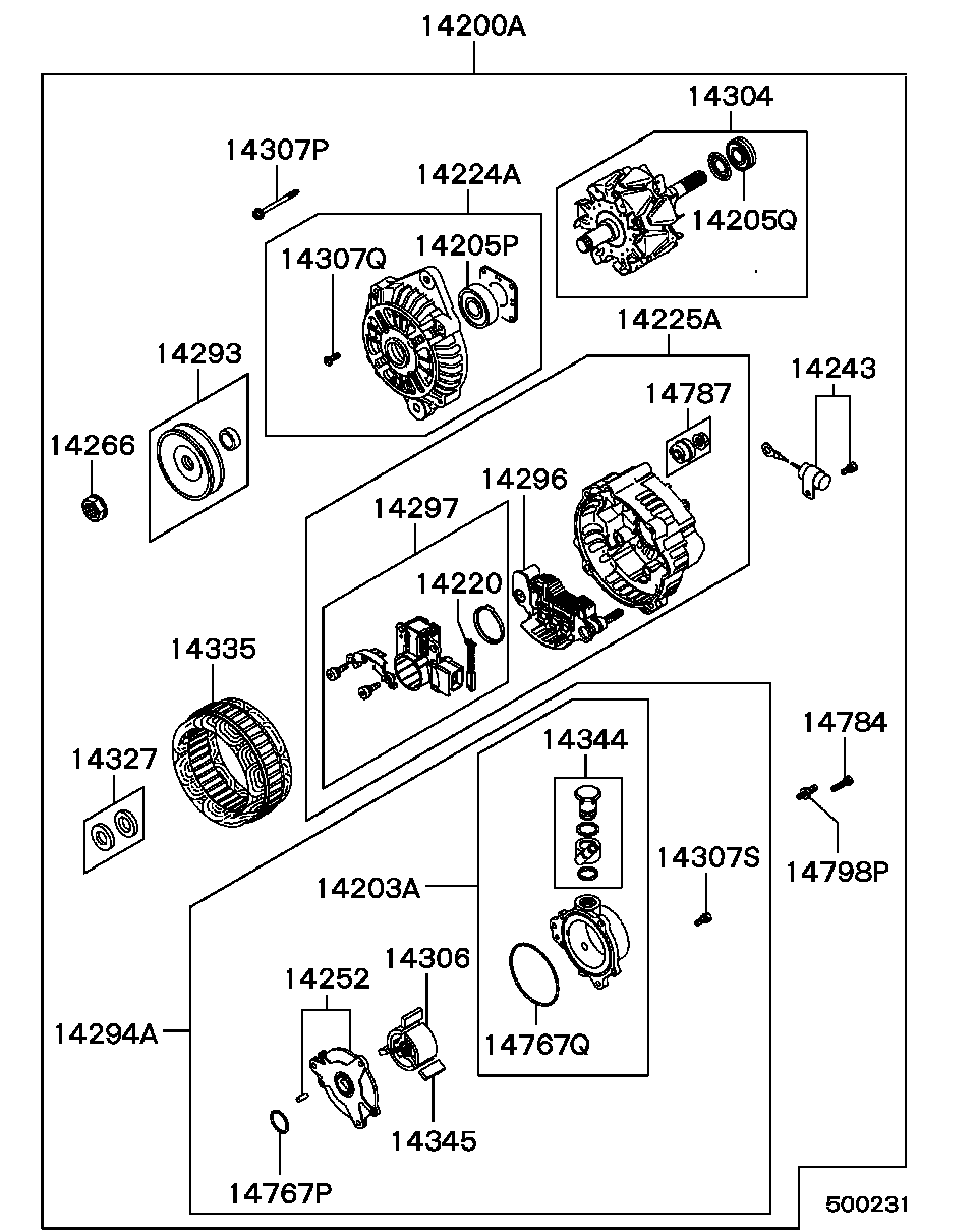 Mitsubishi MD344963 - Alternatore www.autoricambit.com