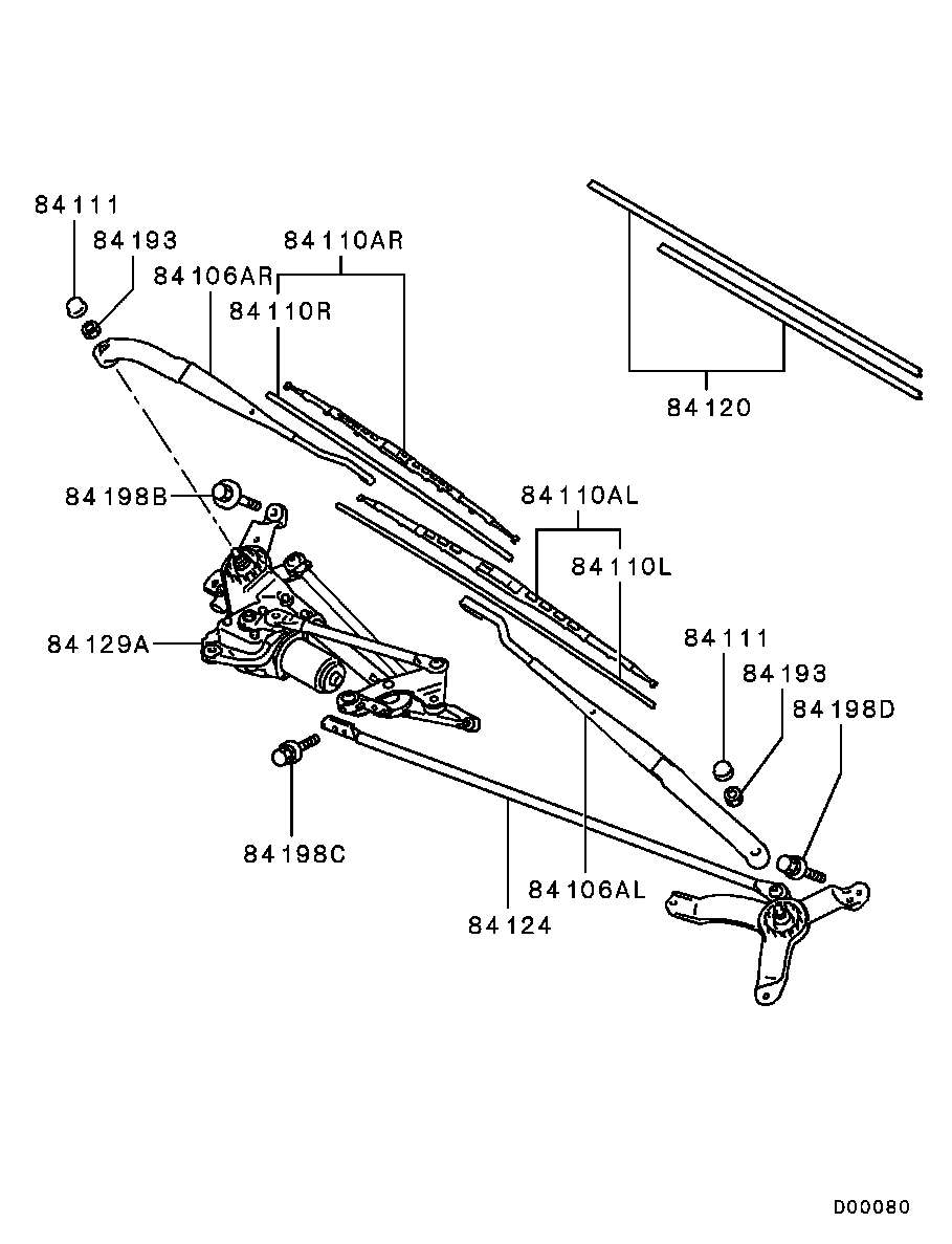 Mitsubishi MN182387 - Spazzola tergi www.autoricambit.com