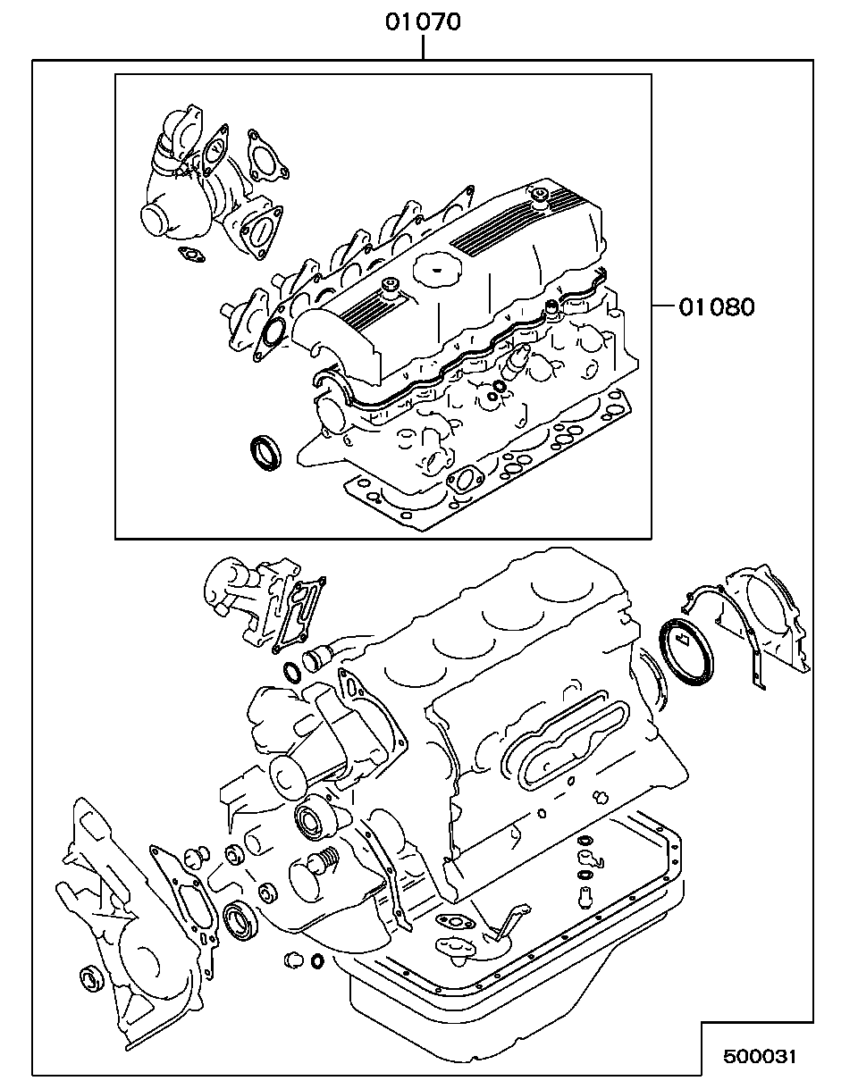 Mitsubishi MD-997248 - Kit guarnizioni, Testata www.autoricambit.com