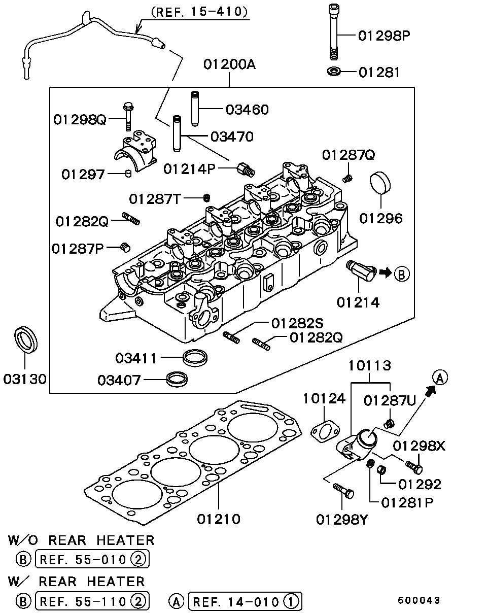 KIA MD109736 - Testata www.autoricambit.com