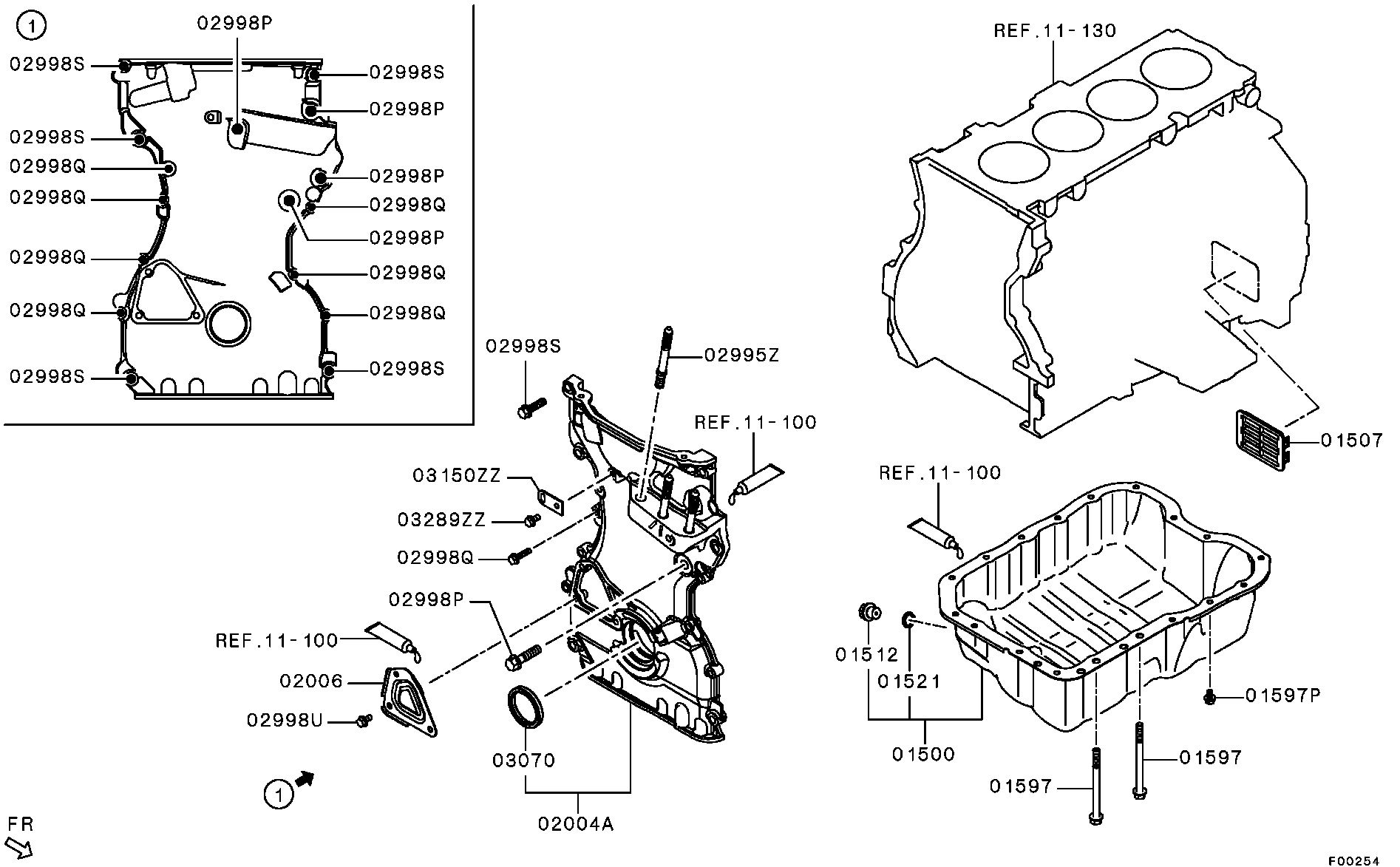 Mitsubishi 1052A809 - Paraolio, Albero a gomiti www.autoricambit.com