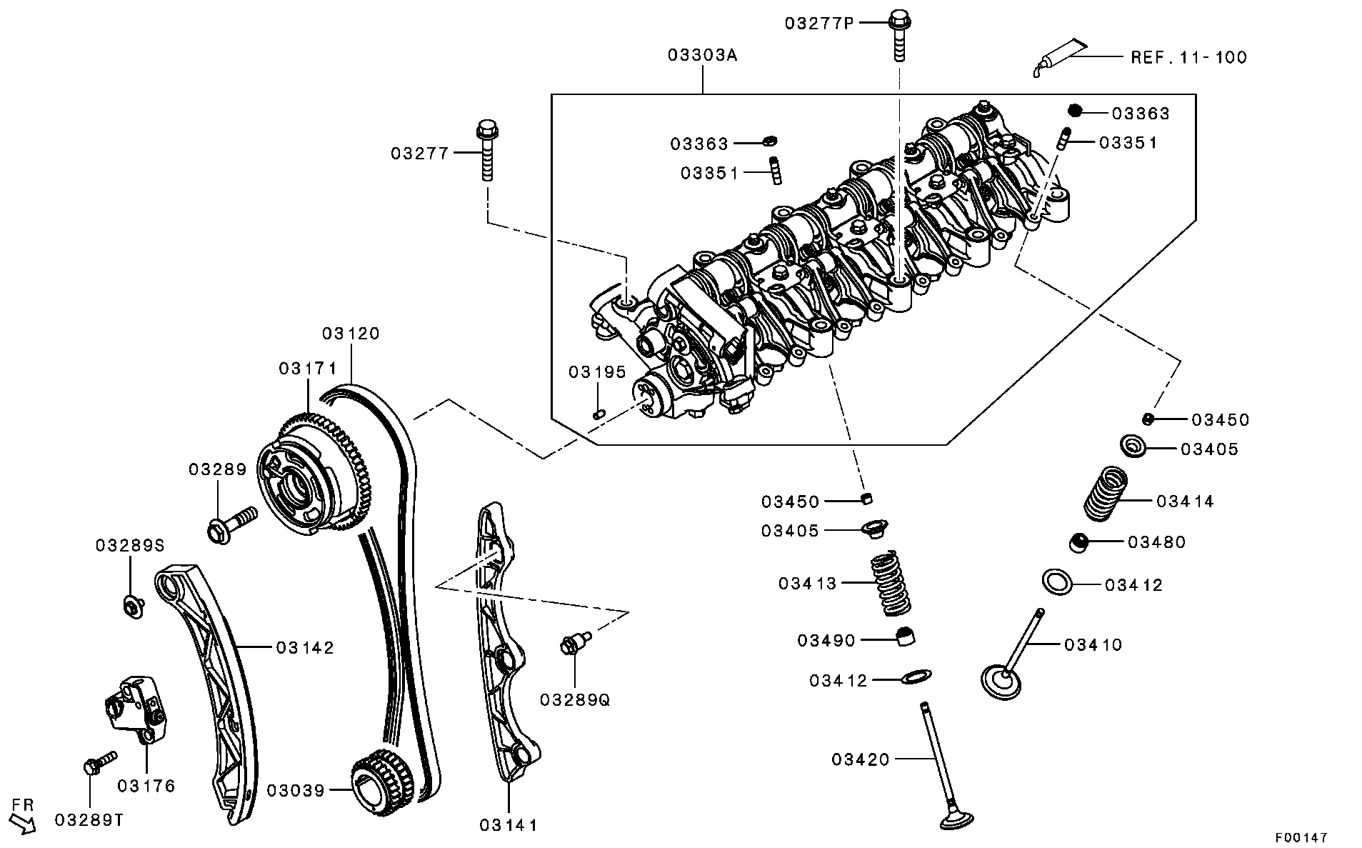 Mitsubishi MD307341 - Anello tenuta, Stelo valvola www.autoricambit.com