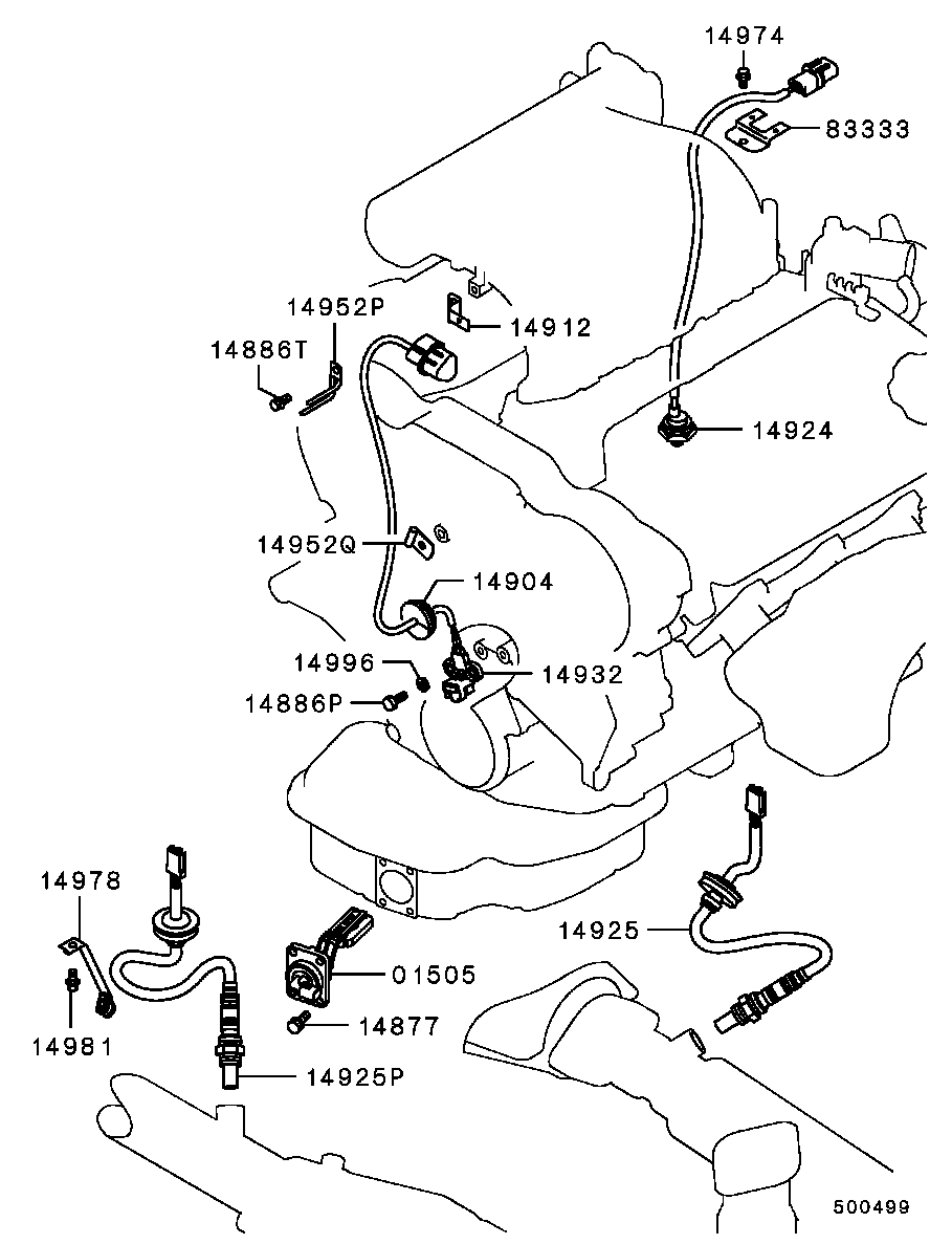 Mitsubishi MD189008 - Sonda lambda www.autoricambit.com