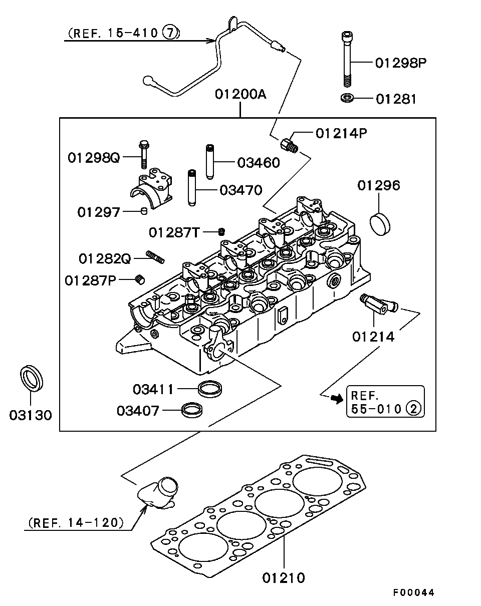 Mitsubishi MD303750 - Testata www.autoricambit.com