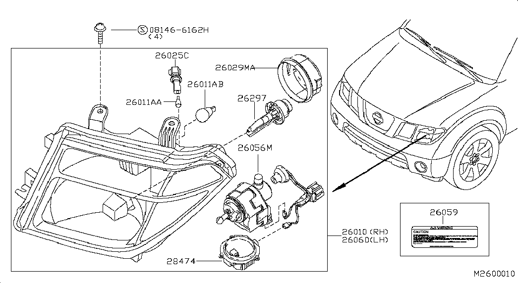 NISSAN 28474-89915 - Centralina, Illuminazione www.autoricambit.com