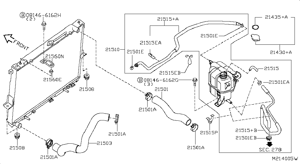 NISSAN 214302J600 - Tappo, radiatore www.autoricambit.com