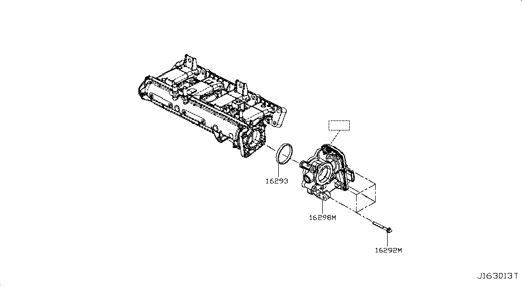 NISSAN 1612000Q0C - CHAMBER ASSY-THROTTLE www.autoricambit.com