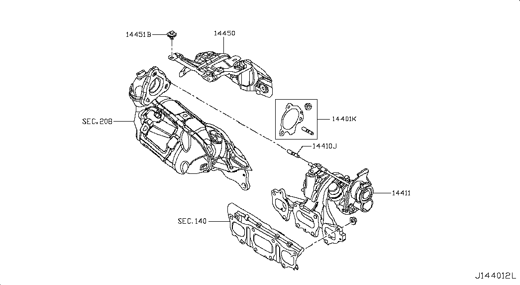 NISSAN 1441100Q4G - TURBOCHARGER www.autoricambit.com